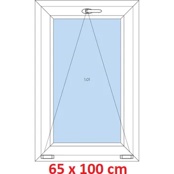 Okno Soft Plastové okno 65x100 cm, sklopné