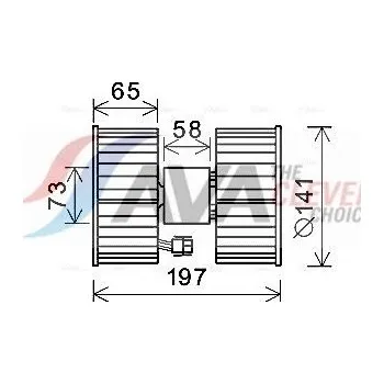 vnitřní ventilátor AVA BW8483