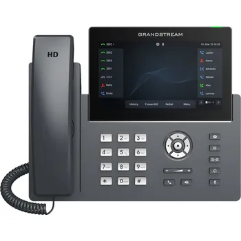 Stolní telefon Grandstream GRP2670 VoIP telefon, 6x SIP, barevný 7" displej, 2x Gbps RJ45, PoE, DualBand WiFi, BT