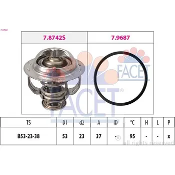 Těsnění motoru Termostat, chladivo FACET 7.8742