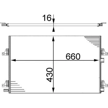 Výparník klimatizace Kondenzátor, klimatizace MAHLE AC 355 000S