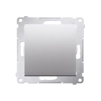 Elektrická zásuvka Ovladač rozpínací bez piktogramu (přístroj s krytem), řazení 1/0, Simon 54, barva stříbrná metalizovaná