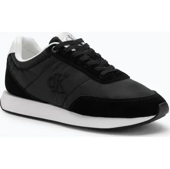 Oblečení a móda Dámské boty Calvin Klein YW0YW01990 Retro Runner Lace Up Nylon MG black/bright white