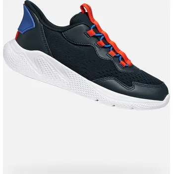 Chlapecké tenisky Tmavě modré chlapecké tenisky Geox Sprintye - Kluci GEOX černá | bílá 3417665