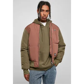 Pánský bomber Starter Quilted Bomber Jacket kůra/darkolive Starter Black Label hnědá 2542538
