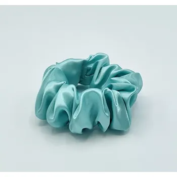 Saténová Scrunchie gumička mentol L