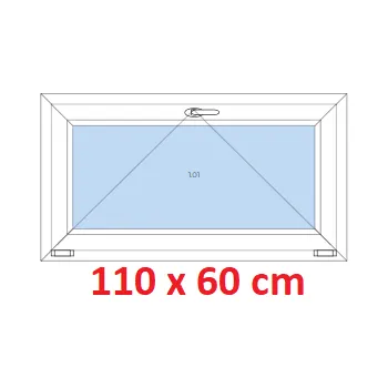 Okno Soft Plastové okno 110x60 cm, sklopné