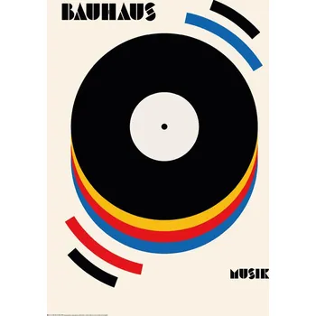 Plakát Plakát, Obraz - Bauhaus Music Retro Illustration
