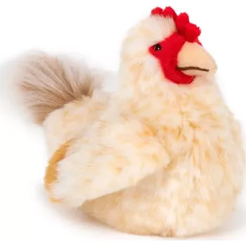 plyšák Plyšová sedící slepice 23 cm