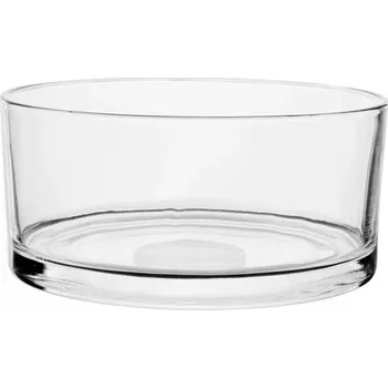 Skleněná mísa kulatá Salátová Mísa silné sklo v8 průměr 15 cm