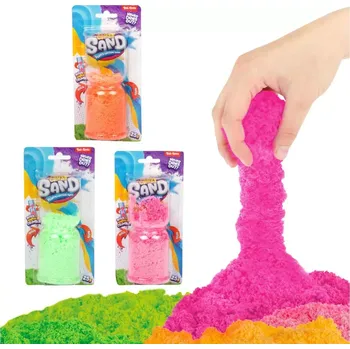 Modelovací hmota Kouzelný tekoucí písek – tvořivá tvarovací hmota, 25 g, 3 barvy