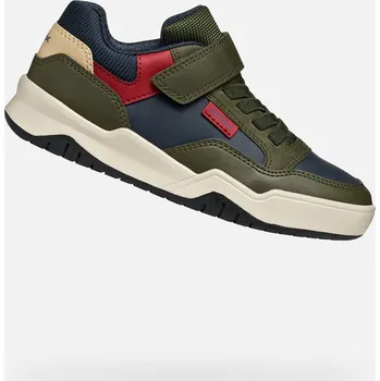 Chlapecké tenisky Khaki chlapecké tenisky Geox Perth - Kluci GEOX modrá | bílá | zelená 3417684