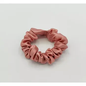 Saténová Scrunchie gumička starorůžová S