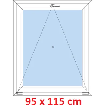 Okno Soft Plastové okno 95x115 cm, sklopné
