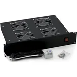 Triton 19" horizontální ventilační jednotka, 4 ventilátory, 2U, 220 V 60 W, bimetalový termostat