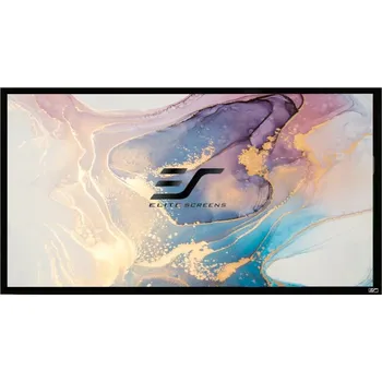 Projekční plátno ELITE SCREENS plátno v pevném rámu CINEMA Scope 103" (261,6cm) 2,35:1 102,9×241,7cm gain 1.1 rám černý 6cm