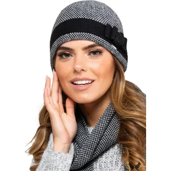 Čepice Kamea zimní čepice beanie černá, univerzální velikost