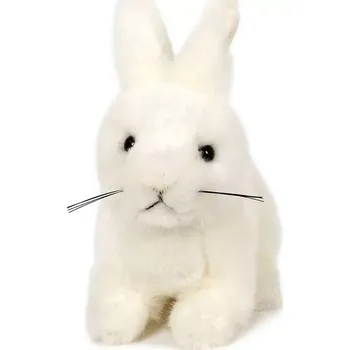 plyšák Plyšový králíček bílý 15 cm