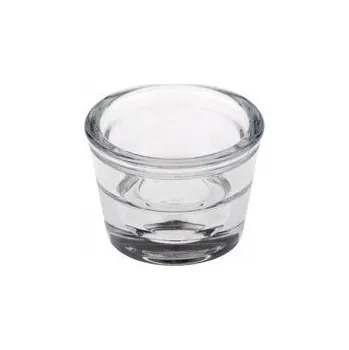 Svícen Skleněný svícen Tlusté Sklo 2v1 Svícen na zálivku svíček JMD Group h 4,5