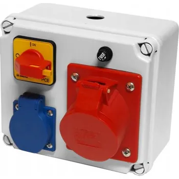 Elektrická zásuvka Elektrická Zásuvka s kabelem Pce šedá