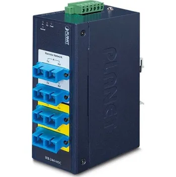Switch PLANET Technology Planet IFB-244-MSC optický bypass switch, 4xSC multimode, dual 9-48VDC/24VAC, -40 +75°C