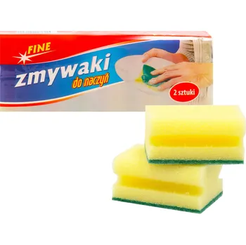 Mycí prostředek Kuchyňský dřez Houbička na mytí nádobí Fine 2 ks