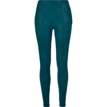 Dámské kalhoty Dámské seprané kalhoty z umělé kůže jaspis Urban Classics modrá 2544650