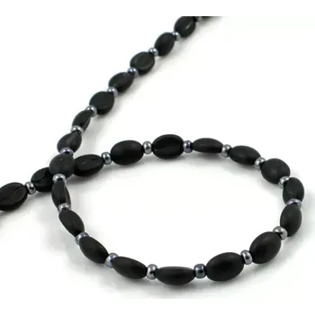 Náhrdelník Náhrdelník korálky kávové černé