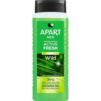 Sprchový gel Apart Natural Men Žel pod prysznic 3w1 Active Fresh Wild 500ml