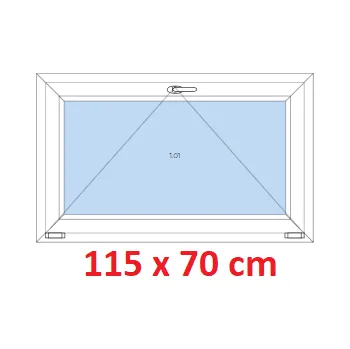 Okno Soft Plastové okno 115x70 cm, sklopné
