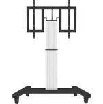 Neomounts PLASMA-M2500TSILVER Motorised Mobile Floor Stand (90° tilt) - VESA 200x200 up to 800x600 Silver