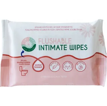 Intimní hygienický prostředek Vlhčené ubrousky pro intimní hygienu, rozpustné ve vodě, 20 ks Femi.Eko
