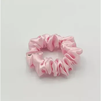 Saténová Scrunchie gumička růžová světlá S