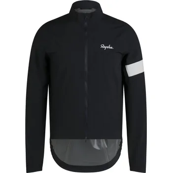 Cyklistická bunda Rapha Men's Core Rain Jacket - Black/White XXL