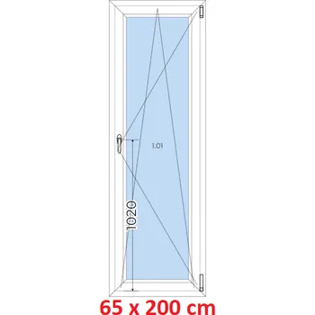 Okno Soft Plastové okno 65x200 cm, otevíravé a sklopné