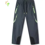 Dětské softshellové kalhoty zateplené Kugo HK9786 šedé