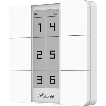 Milesight IoT WS156-868M Ovládácí panel, 6 tlačítek, 2x590mAh, NFC, IP30