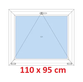 Okno Soft Plastové okno 110x95 cm, sklopné