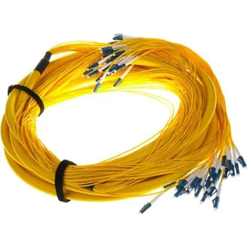 Síťový kabel XtendLan FO konektorovaný kabel LC-LC 20m 9/125, 12 vláken,LS0H, G.652d, průměr 12.5mm, vývody 50 cm s průměrem 2mm