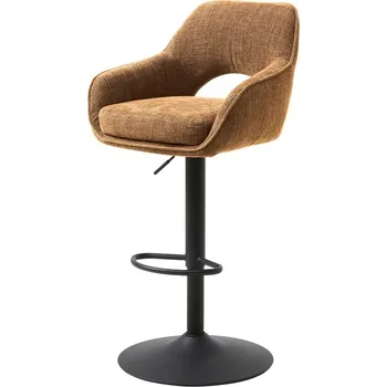 Barová židle Designová otočná barová židle Ralayna skořicová