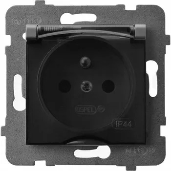 Elektrická zásuvka Elektrická Zásuvka hermetická Ospel šedá