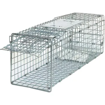 Zvířecí past Hütermann Živolovka - drátěná odchytová živolovná past na kuny a potkany XXL 60x20x18