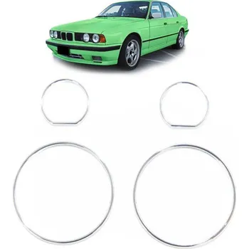 Tuning Sportovní kroužky na palubní desku, chromové BMW 5 (E34) Sedan Touring 1989-1995