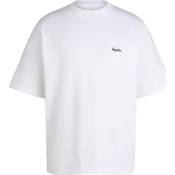 Pánské tričko Rapha Men's Cotton T-Shirt (Relaxed Fit) - white/black M