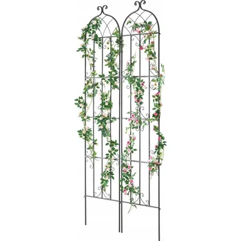 Obraz Kovová pergola SucceBuy s mřížkou, 220 cm