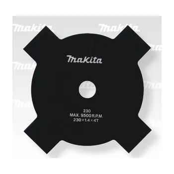 Křovinořez nůž žací 4 zubý 230x25,4x1,8mm=newD-66008