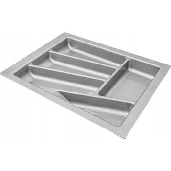 Příborník do zásuvky Organizér na příbory Organizér šedý do zásuvky 40 cm délka 43 cm