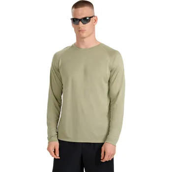 Pánské běžecké tričko s dlouhým rukávem 4F-LONGSLEEVE FNK M413-WAW25TFLOM413-44S-OLIVE Zelená XL