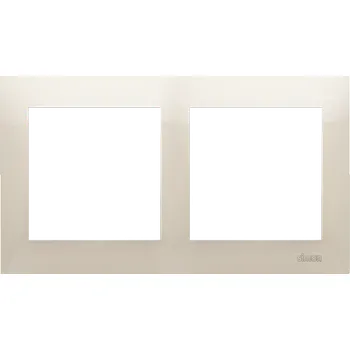 Elektrická zásuvka Rámeček 2 násobný, pro krabice do sádrokatonu, Simon 54, barva krémová