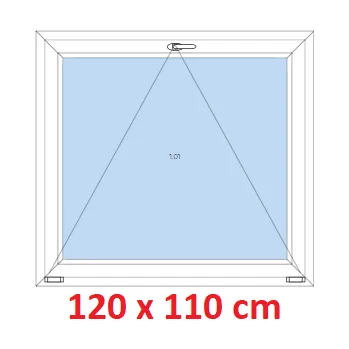 Okno Soft Plastové okno 120x110 cm, sklopné
